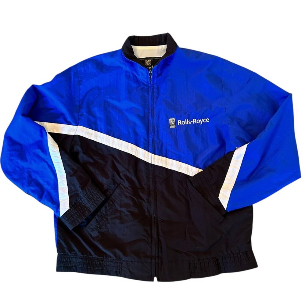 Vintage Rolls-Royce Employee Zip Up Retro Nylon Jacket